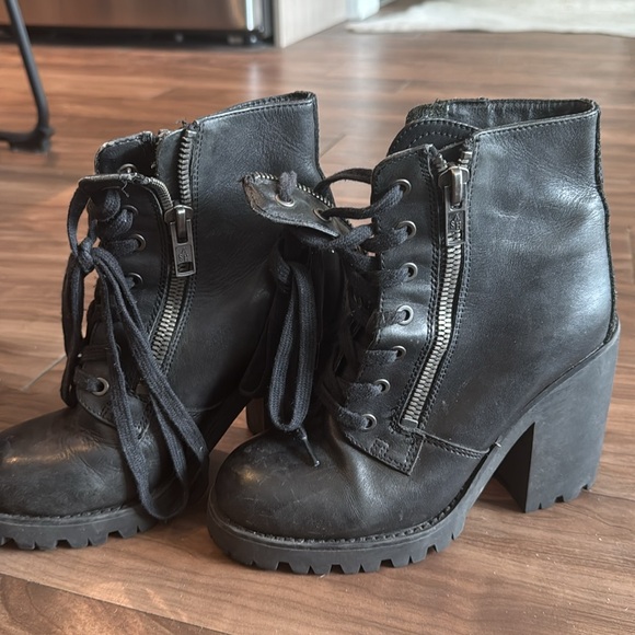 ASH heel combat boots size 37 (7) - Picture 3 of 3